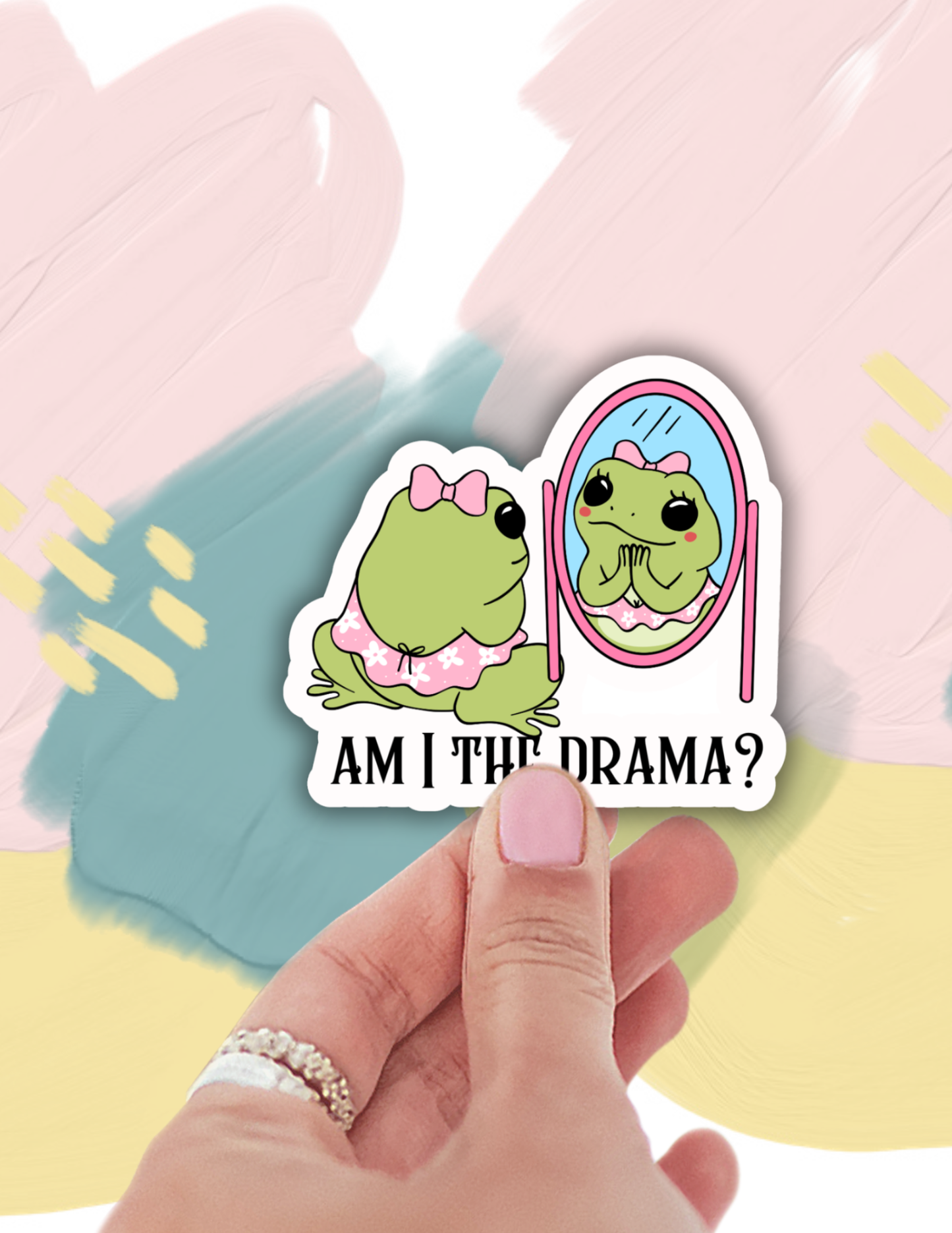 Am I The Drama sticker,cute,sarcastic,laptop decal,gift ideas