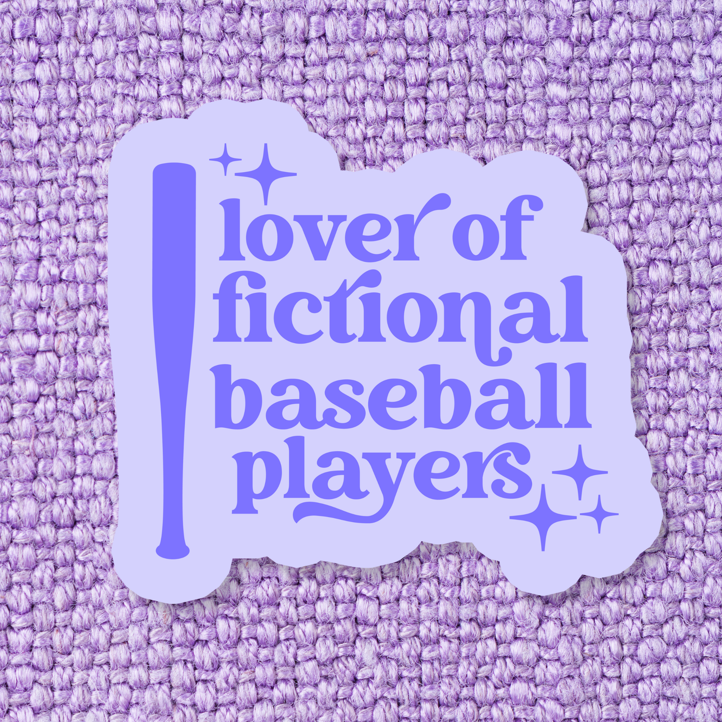 Lover Of Fictional Baseball Player Sticker