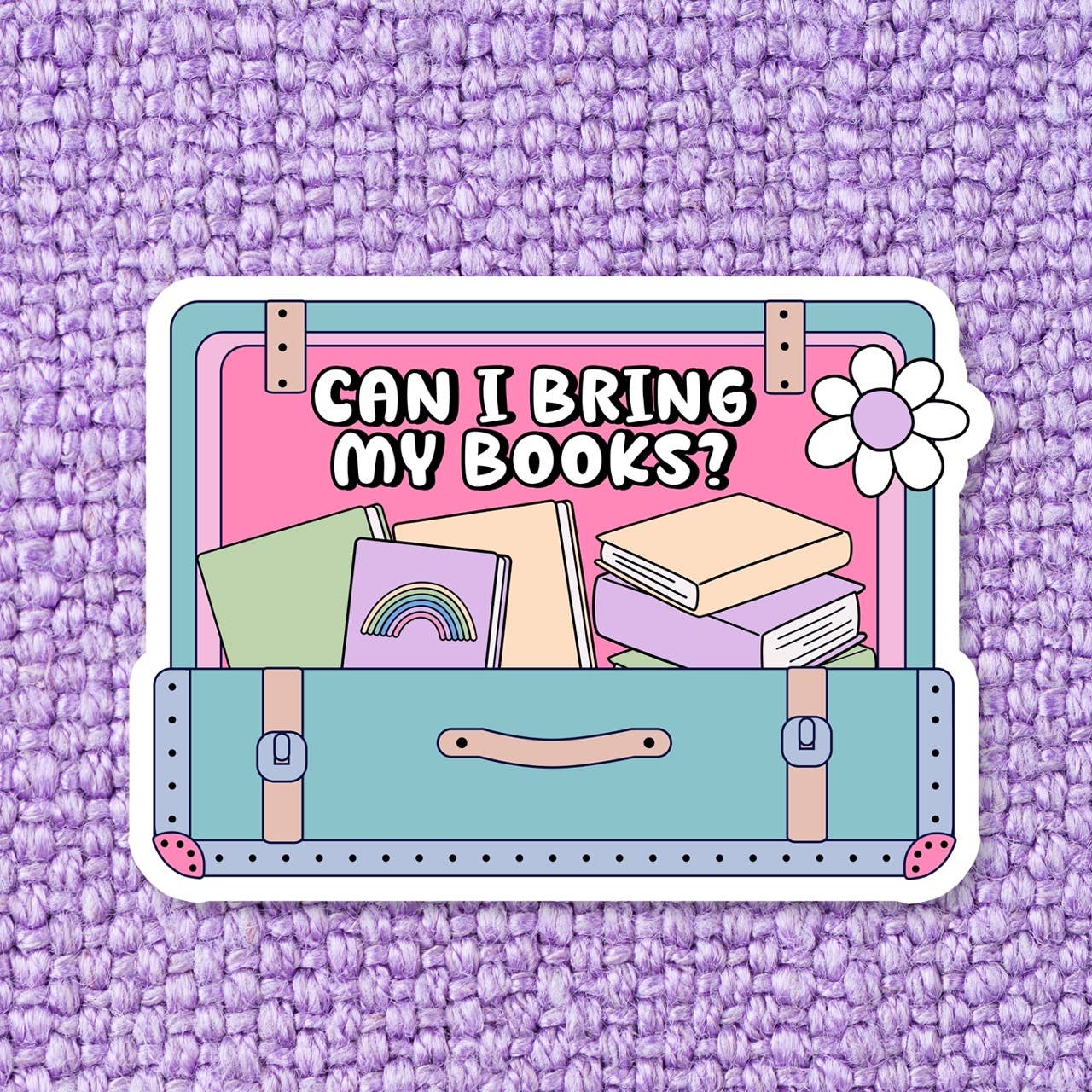 Can I bring My Books Suitcase Sticker