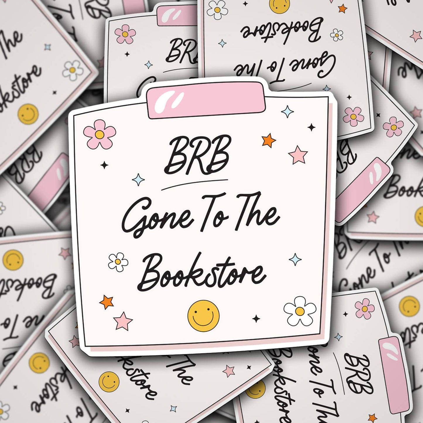 Vinyl Decal, BRB Gone to the Bookstore