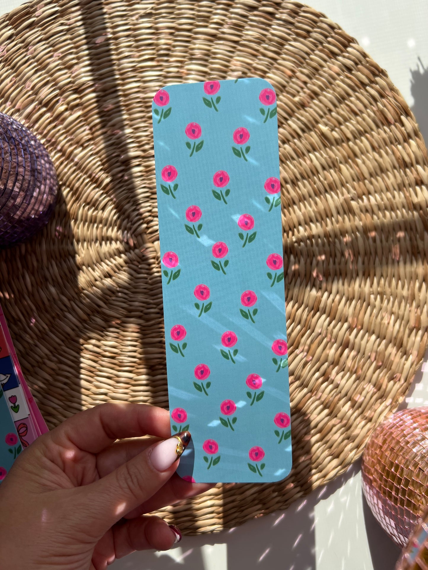 Blue Spring Flowers Bookmark