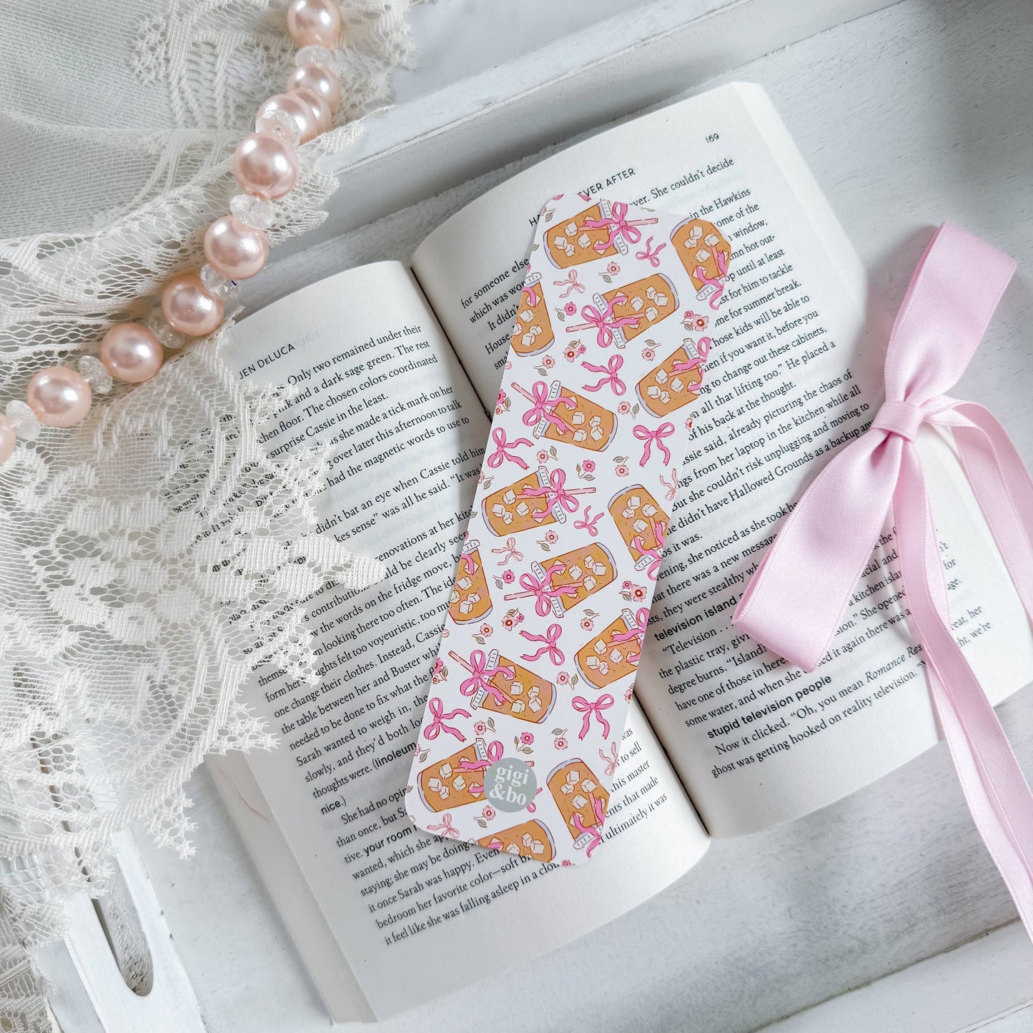 Coquette Iced Coffee Bookmark