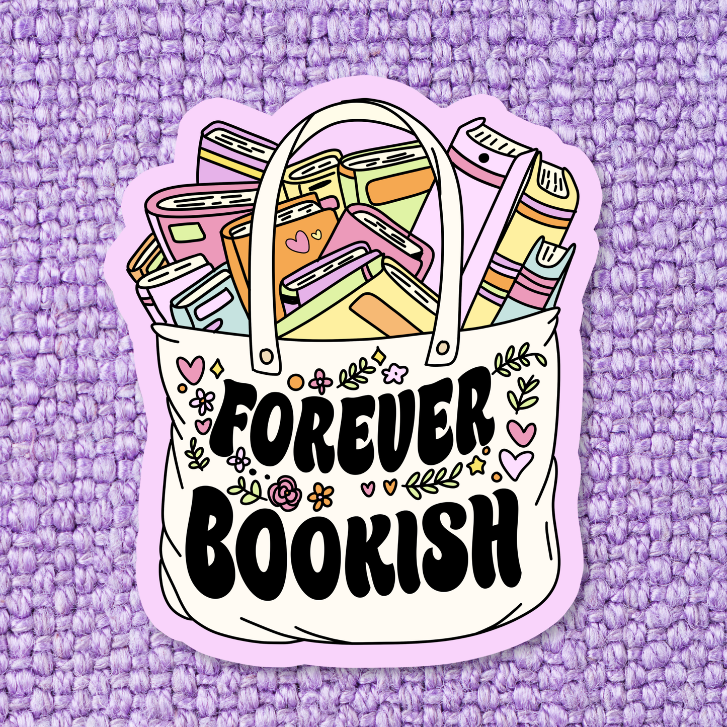 Forever bookish / sticker