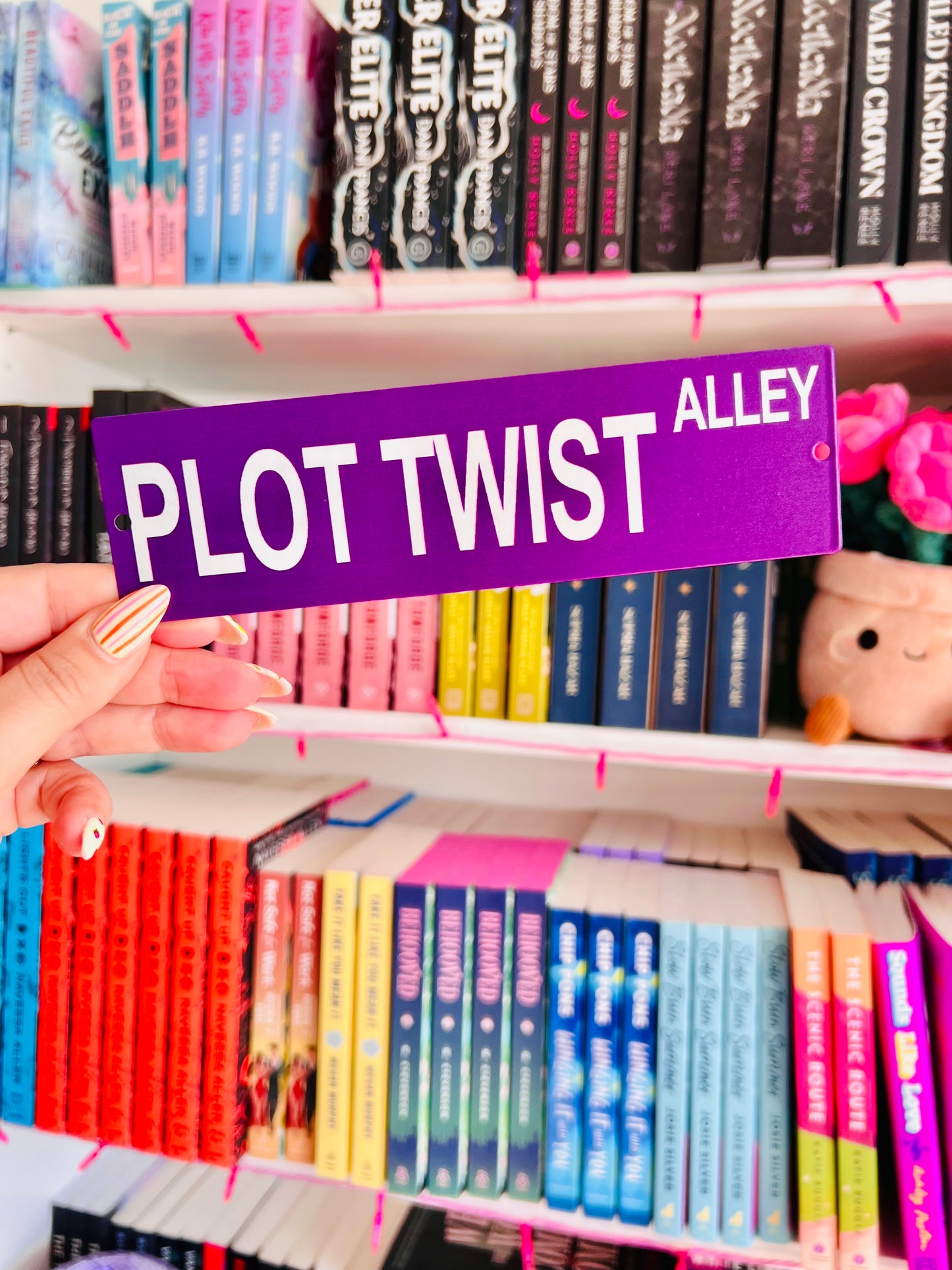 Bookish Metal Shelf Signs