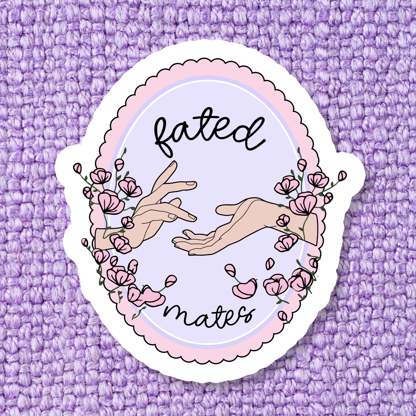 Fated Mates Bookish Smut Romance Waterproof Vinyl Sticker SB: Standard: Loose Stickers / Clear