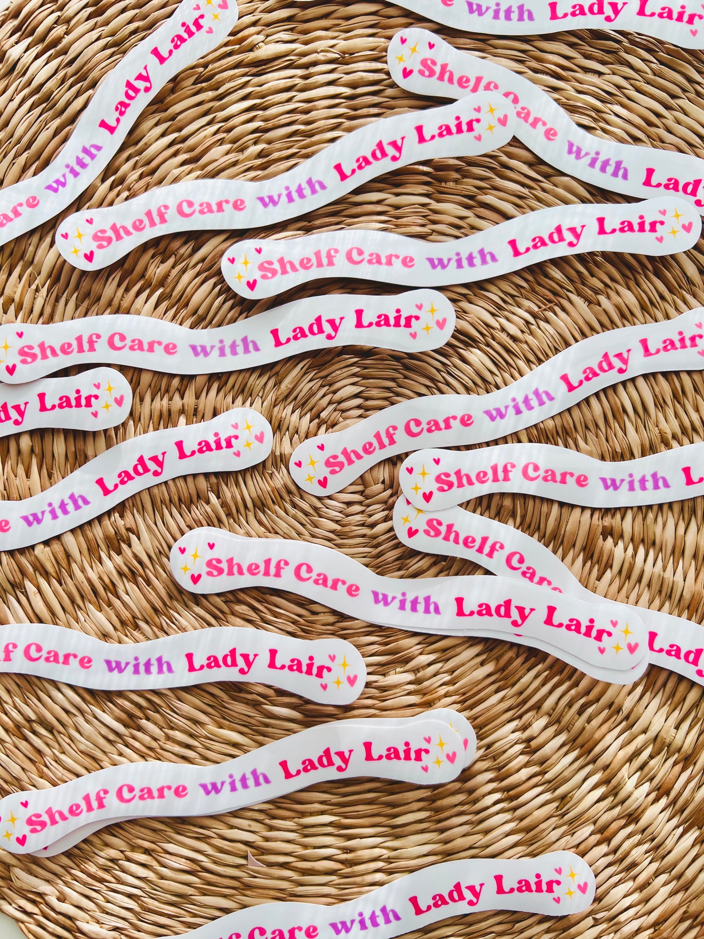 Shelf Care With Lady Lair Sticker