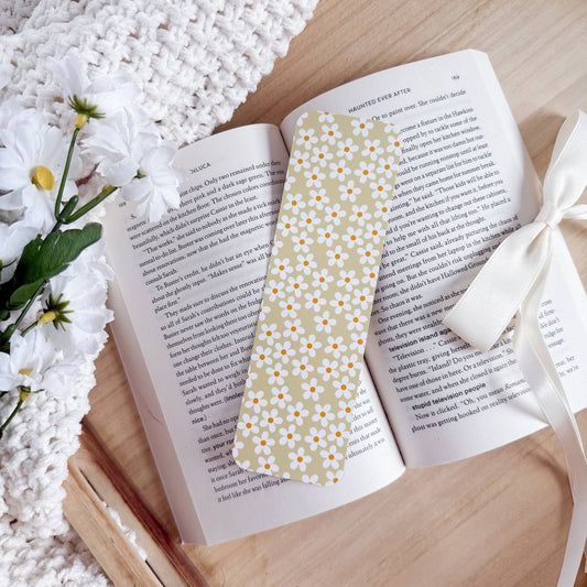 Olive Daisies Bookmark