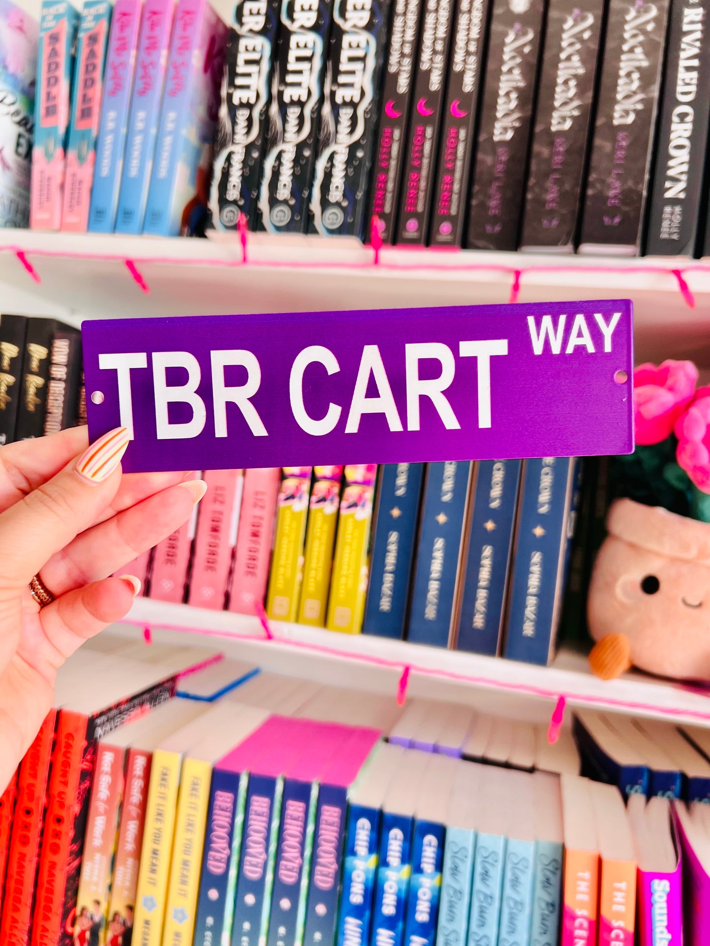 Bookish Metal Shelf Signs