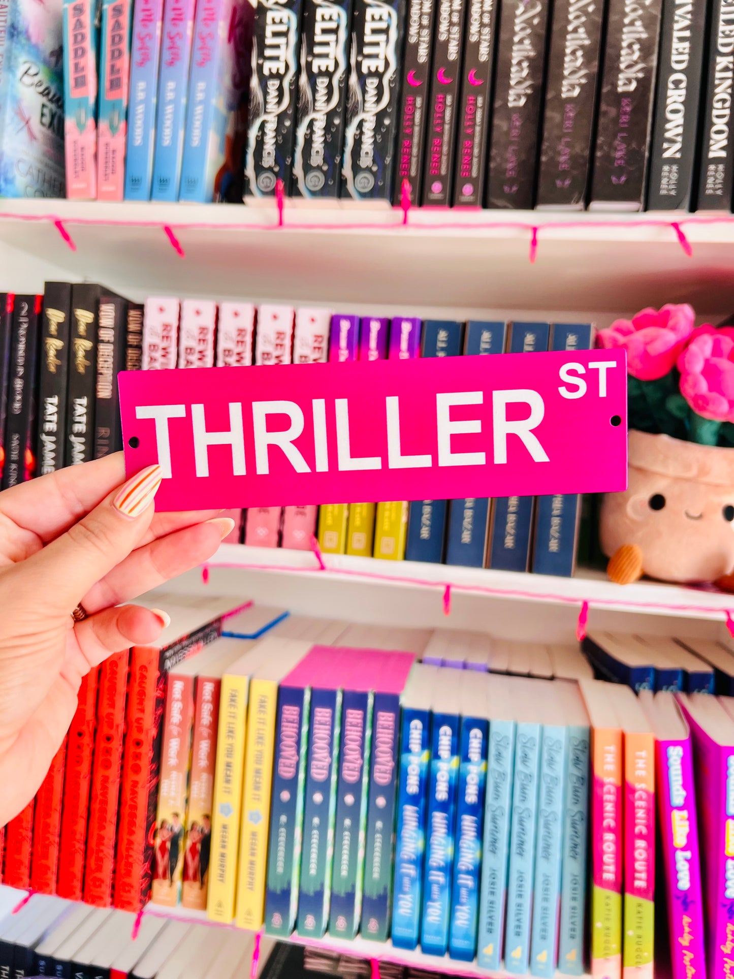 Bookish Metal Shelf Signs