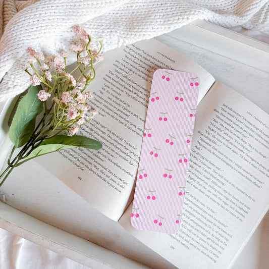 Pink Cherries Bookmark