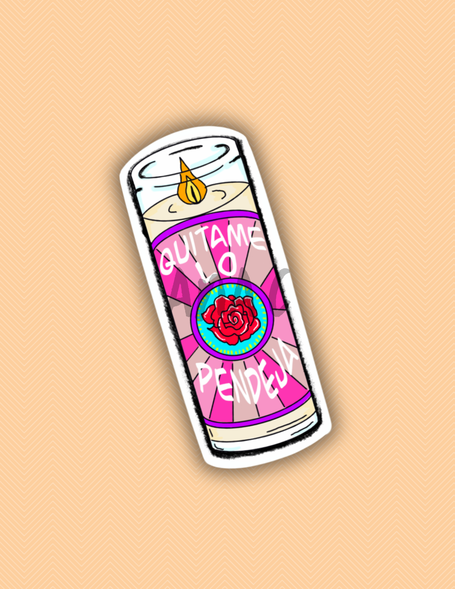 Funny veladora latinx sticker,spanish decals,mexican,laptop