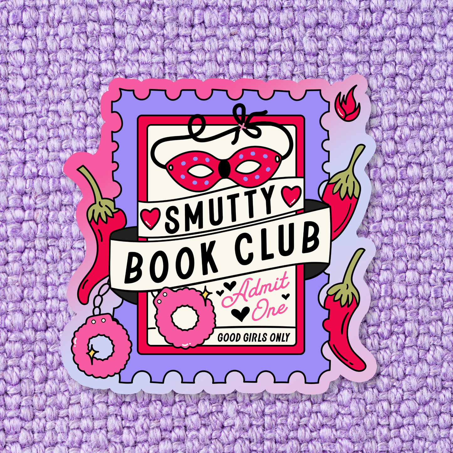 Smutty book club / sticker