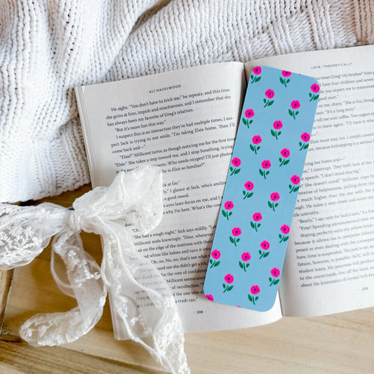 Blue Spring Flowers Bookmark