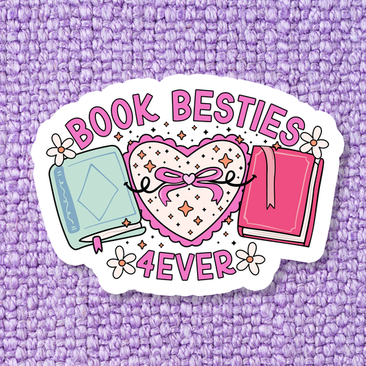 Book Bookish Books Gift for Her Waterproof Vinyl Sticker: Standard: Loose Stickers / Clear