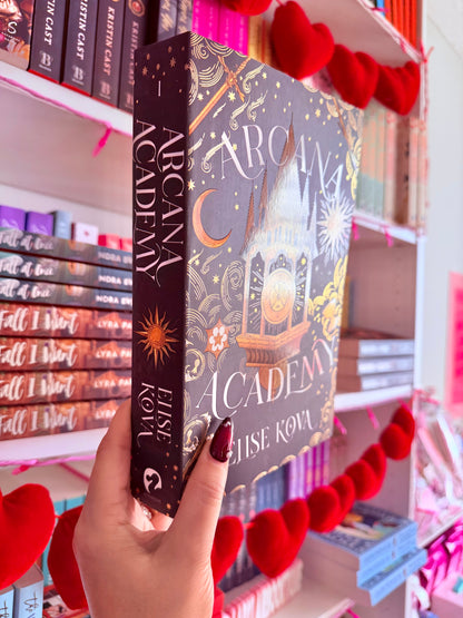 Arcana Academy (Uk Edition, Paperback) with Velvet bookmark from the Author