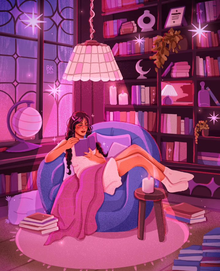 Brittany Keller, Cozy Reading Nook Print: 5x7