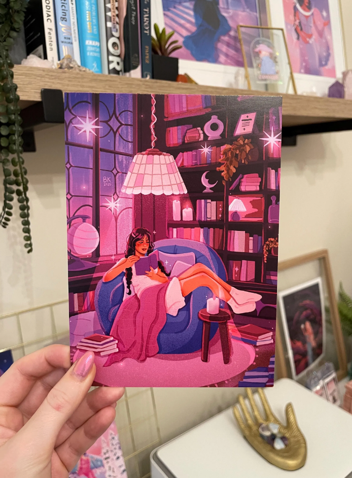 Brittany Keller, Cozy Reading Nook Print: 5x7