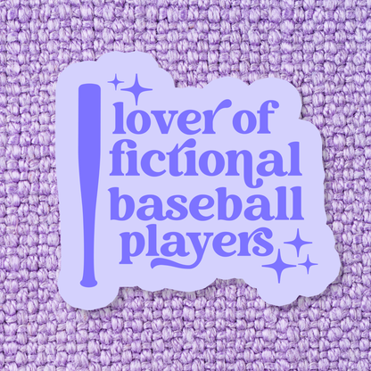 Lover Of Fictional Baseball Player Sticker