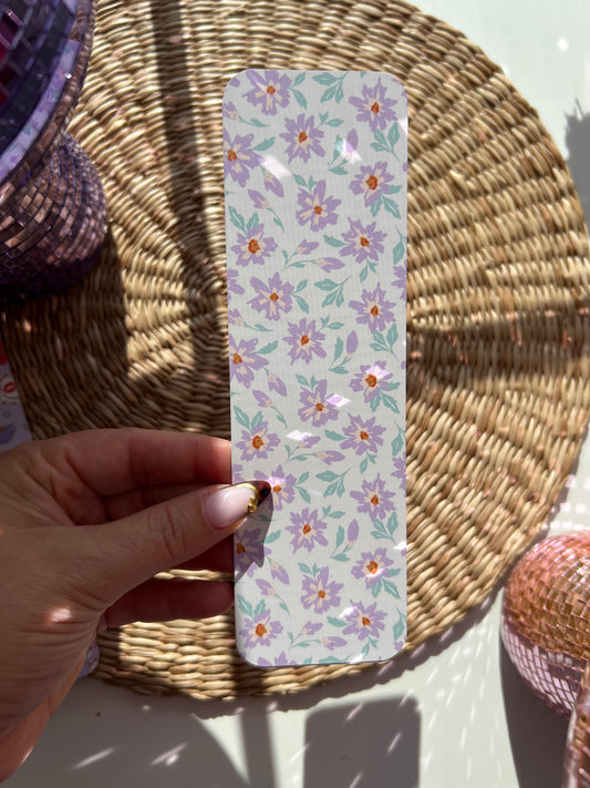 Purple Flower Garden Bookmark