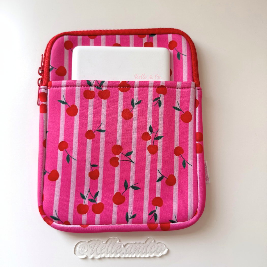 Cherry Kindle sleeve | Book & Kindle Sleeve Pouch for reader