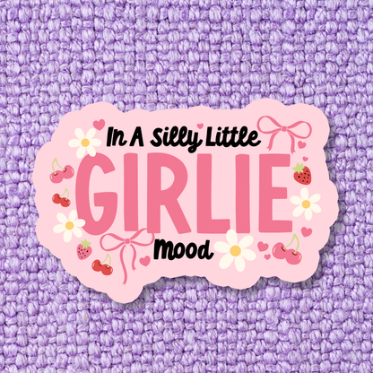 Girly Coquette Bow Girlie Waterproof Vinyl Sticker: Standard: Loose Stickers / Clear