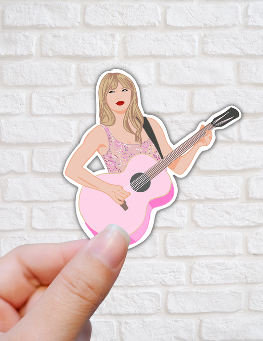 TSwift vinyl sticker laptop decals, water resistant