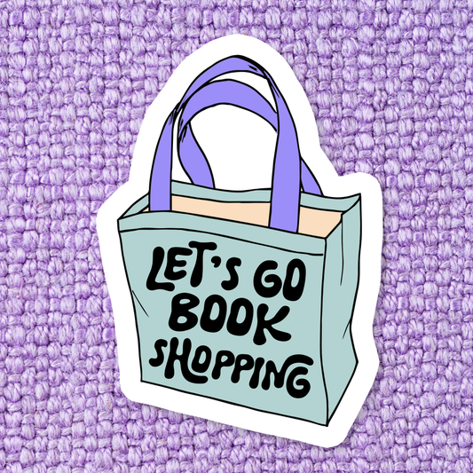 Lets go book shopping / sticker