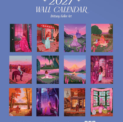 2027 Brittany Keller Art Wall Calendar