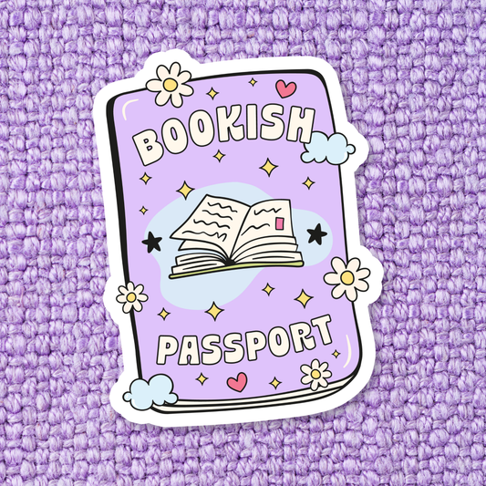 Book Bookish Bookstore Waterproof Vinyl Sticker RB4: Standard: Loose Stickers / Clear