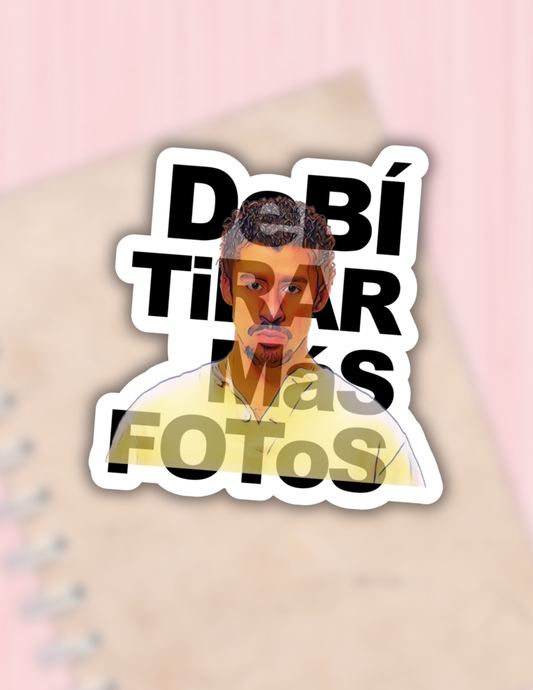 Bad Bunny debi tirar mas fotos sticker,hispanic stickers