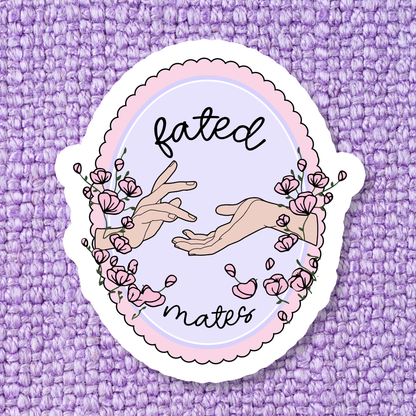 Fated Mates Bookish Smut Romance Waterproof Vinyl Sticker SB: Standard: Loose Stickers / Clear