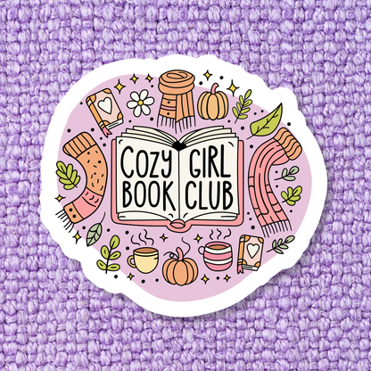 Bookish Fall Book Lover Waterproof Vinyl Sticker RB4: Standard: Loose Stickers / Clear