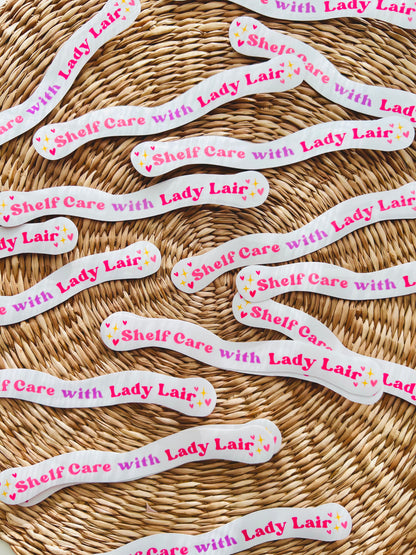 Shelf Care With Lady Lair Sticker