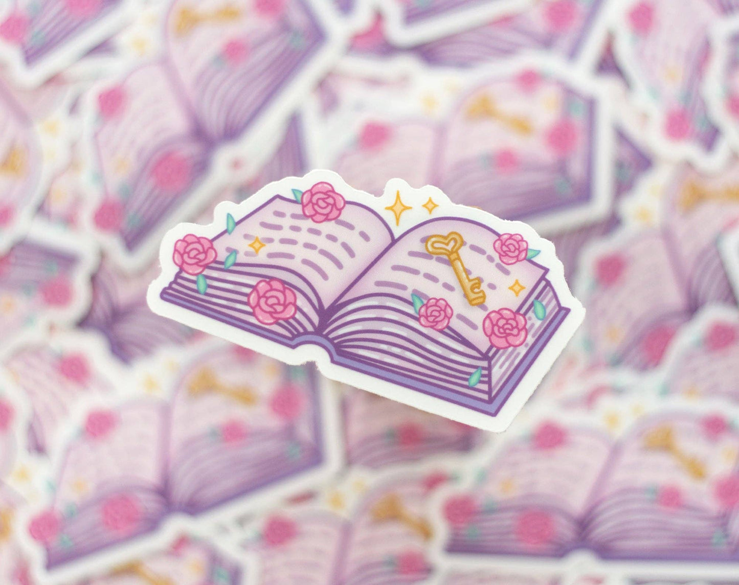 Book of Secrets Clear Sticker