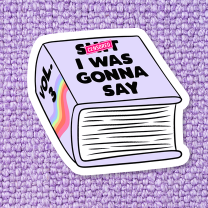 Funny Relatable Mental Health Waterproof Vinyl Sticker: Standard: Loose Stickers / Clear