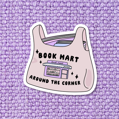 Book Bookish Bookstore Waterproof Vinyl Sticker RB3: Standard: Loose Stickers / Clear