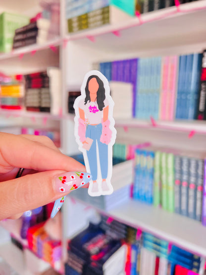 Lady Lair Book Girlie Sticker