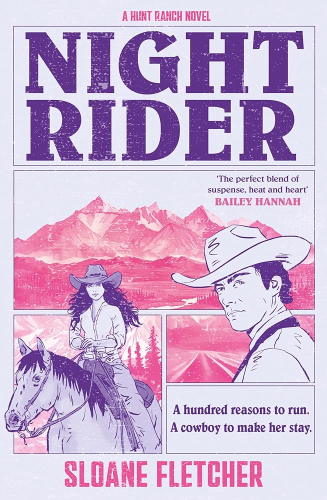 Night Rider: discover your latest cowboy romance obsession with this gripping, emotional and spicy small-town, ranch life romantic suspense novel – brand-new for 2026! (Hunt Ranch) (Book 1) cover image