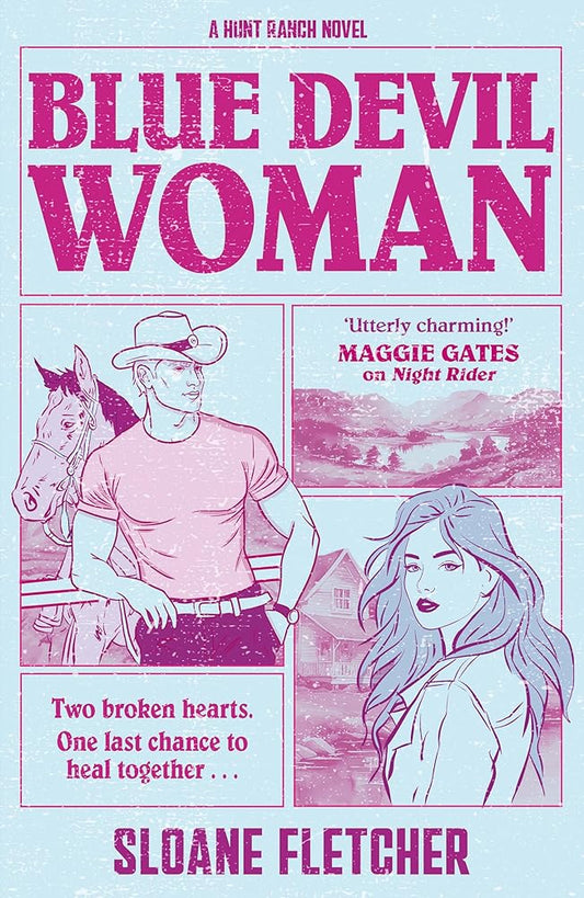 Blue Devil Woman: the BRAND-NEW must-read emotional, heartbreaking, second-chance, brother’s best friend, childhood-friends-to-lovers cowboy romance, perfect for spring 2026 (Hunt Ranch) (Book 2) cover image