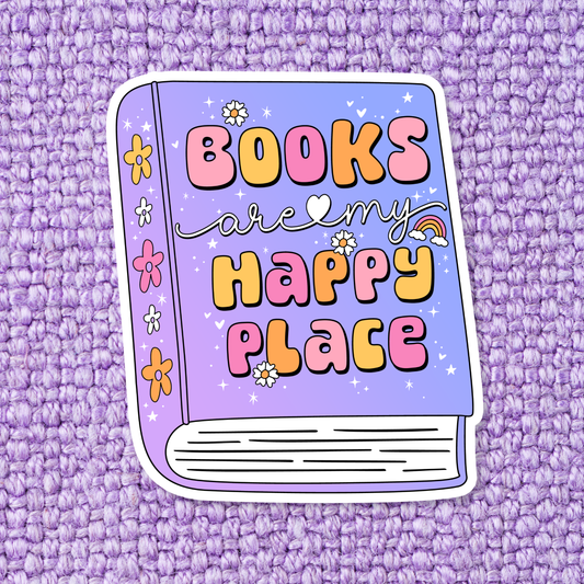 Books are my happy place / sticker