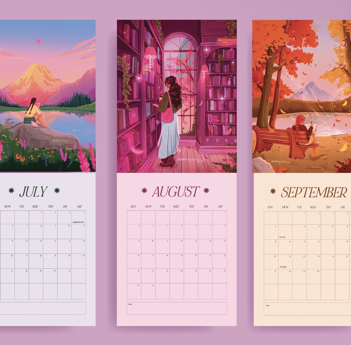 2027 Brittany Keller Art Wall Calendar