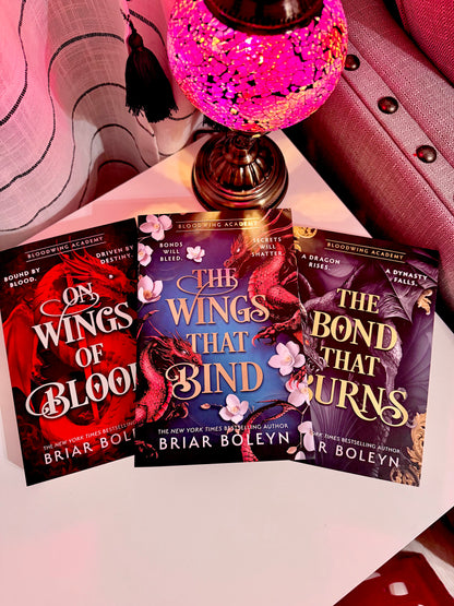 On Wings Of Blood: The new and hottest, MUST-READ dark academia, enemies-to-lovers fantasy romance, with dragons and vampires, for 2025! (Bloodwing Academy, Book 1)