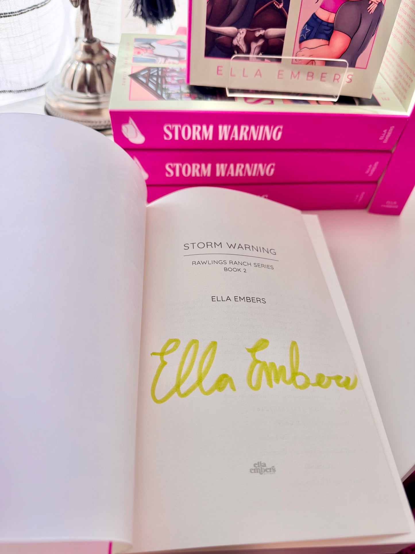 Storm Warning- Rawlings Ranch Series Book #2 (Signed + Swag)