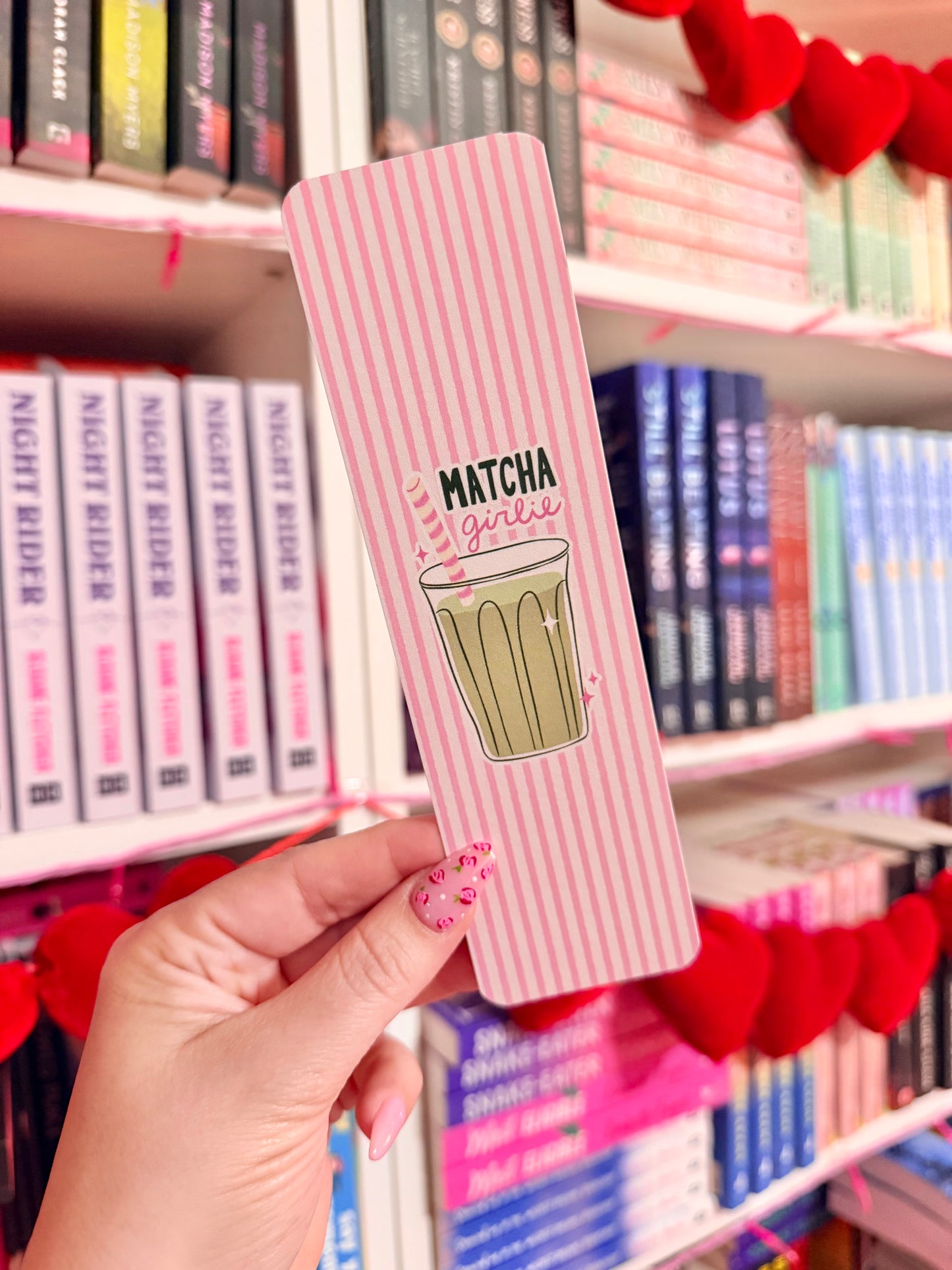 Matcha Girlie Bookmark | 2x7 Bookish Bookmark