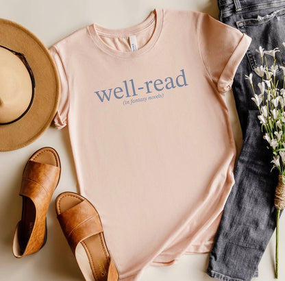 Well-Read (In Fantasy Novels) Short Sleeve T-Shirt (Pre-Order)