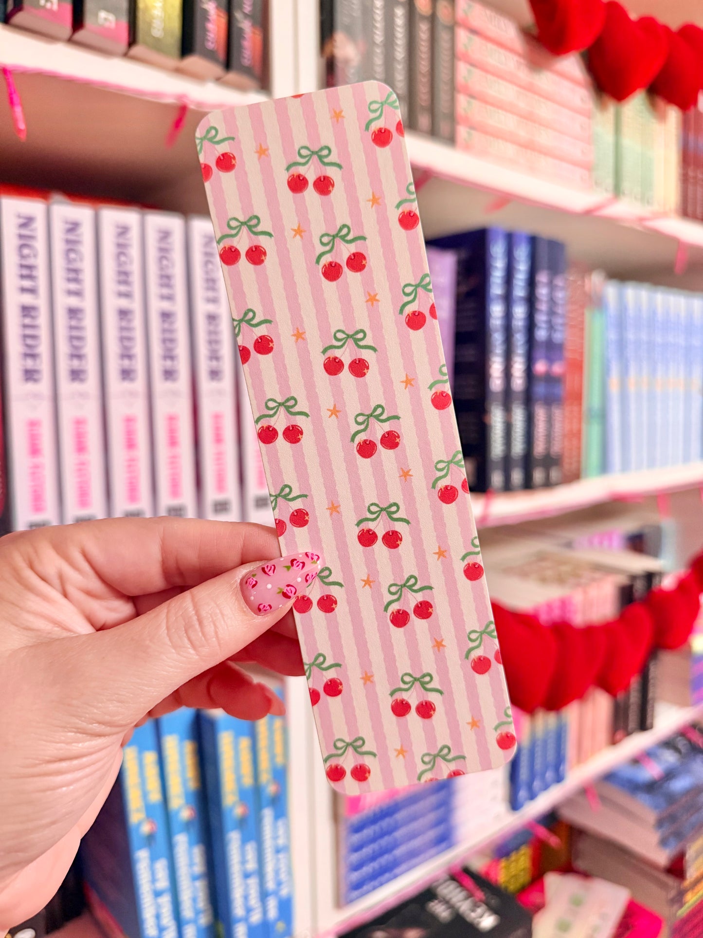 Cherry Bow Bookmark
