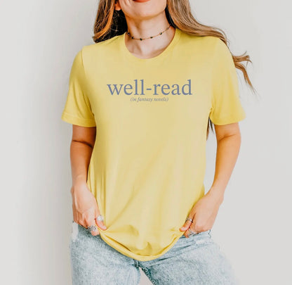 Well-Read (In Fantasy Novels) Short Sleeve T-Shirt (Pre-Order)