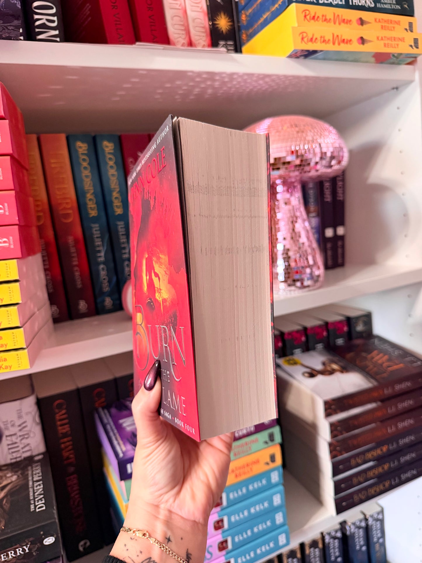 Burn of the Everflame: The epic final book in the Kindred's Curse Saga! (Uk edition, Paperback) (imperfect copy)