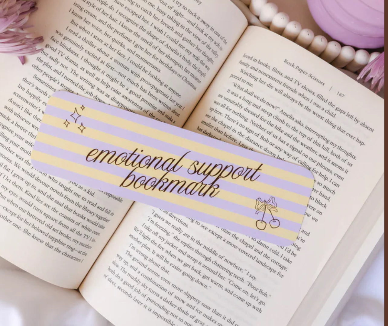 Emotional Support Bookmark