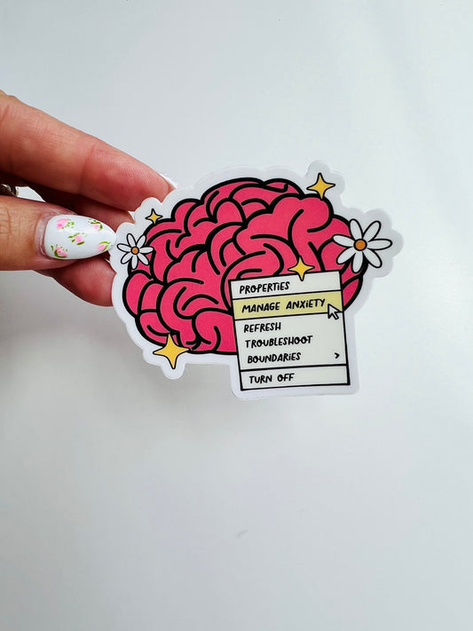 Cute Brain / Sticker